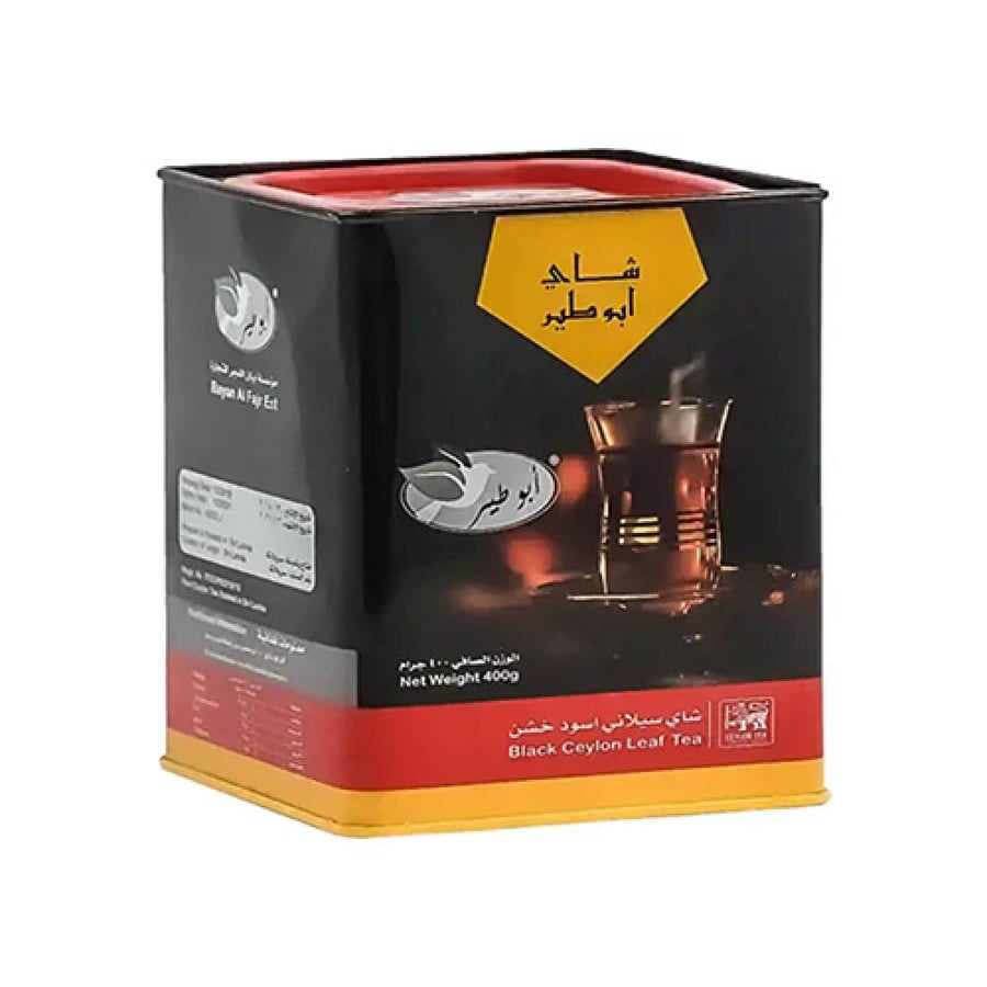 ابو طير شاي سيلاني اسود خشن 400جرام