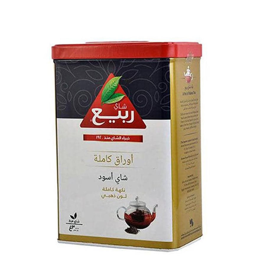 ربيع شاي أسود فرط نكهة كاملة لون ذهبي 300 غرام