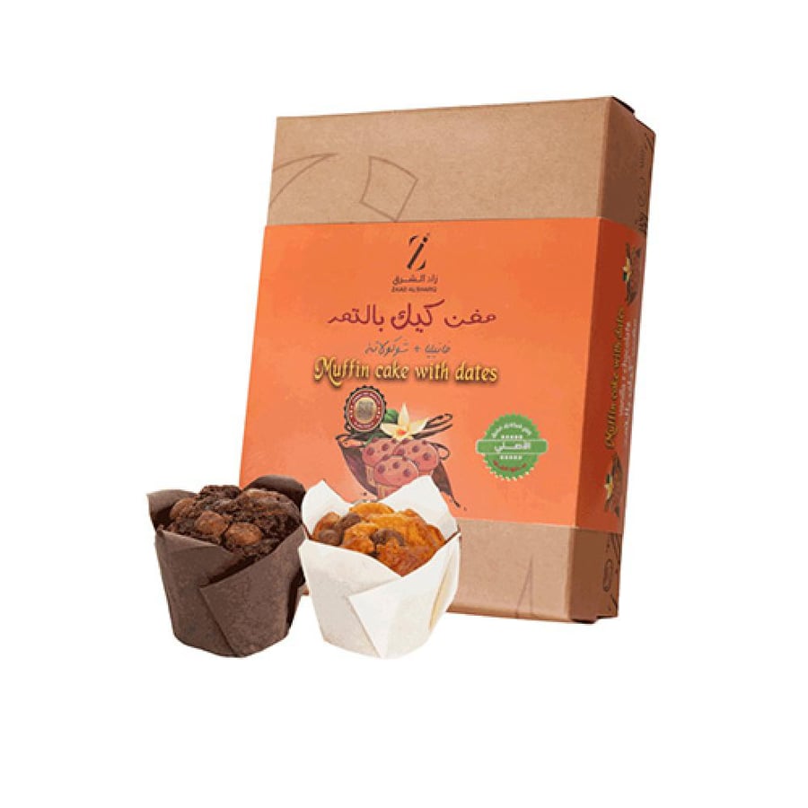 زاد الشرق مفن كيك بالتمر (فانيليا+شوكولاتة) 740 غرام