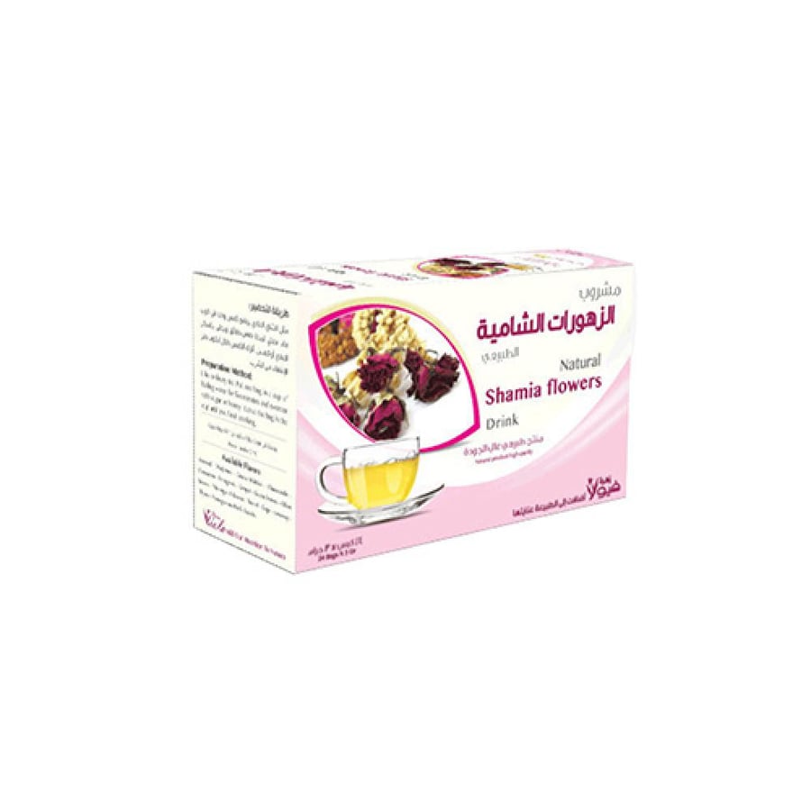 زهرة فيولا مشروب الزهورات الشامية الطبيعي أكياس 32 × 3 غرام