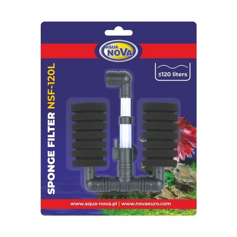 فلتر إسفنجي بيولوجي مزدوج – Aqua nova Double Bio Sponge Filter