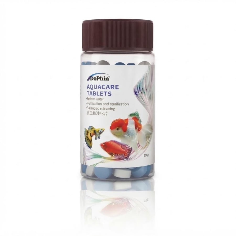 أقراص ملح التعقيم ومعالجة المياه من دوفين (Dophin Aquacare Salt Tablets - 500g)