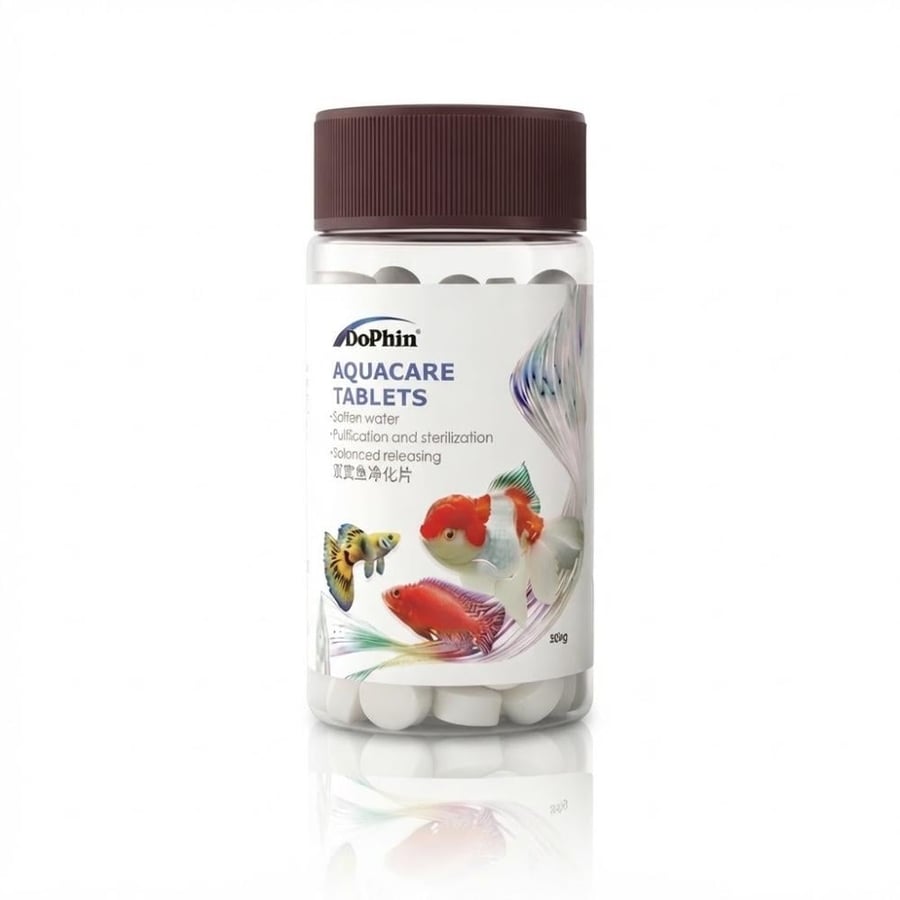 أقراص ملح التعقيم ومعالجة المياه من دوفين (Dophin Aquacare Salt Tablets - 500g)