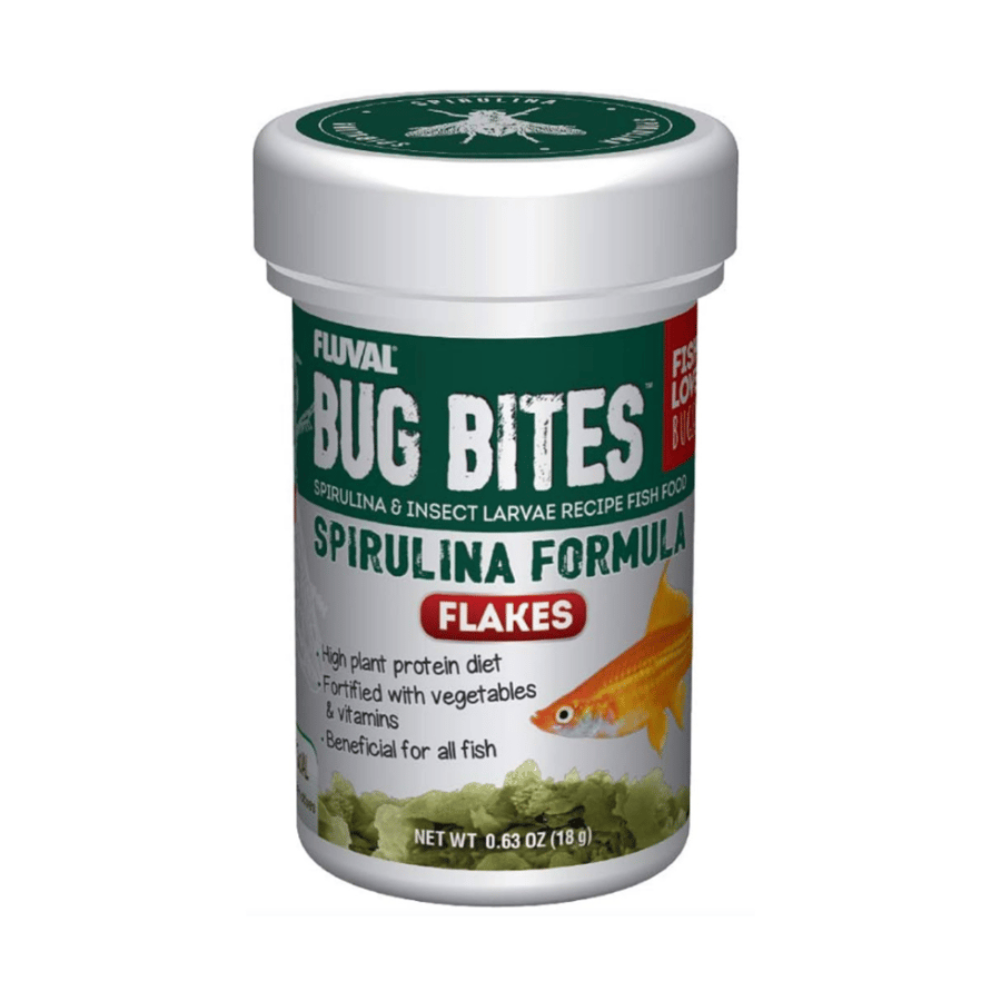 يرقات رقائق مع السبيرولينا - Fluval Sperolina Bug Flakes
