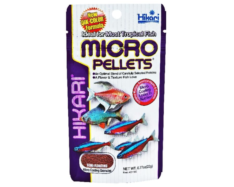 طعام الاسماك الاستوائيه - حبيبات مايكرو  -  Hikari Tropical MICRO PELLETS