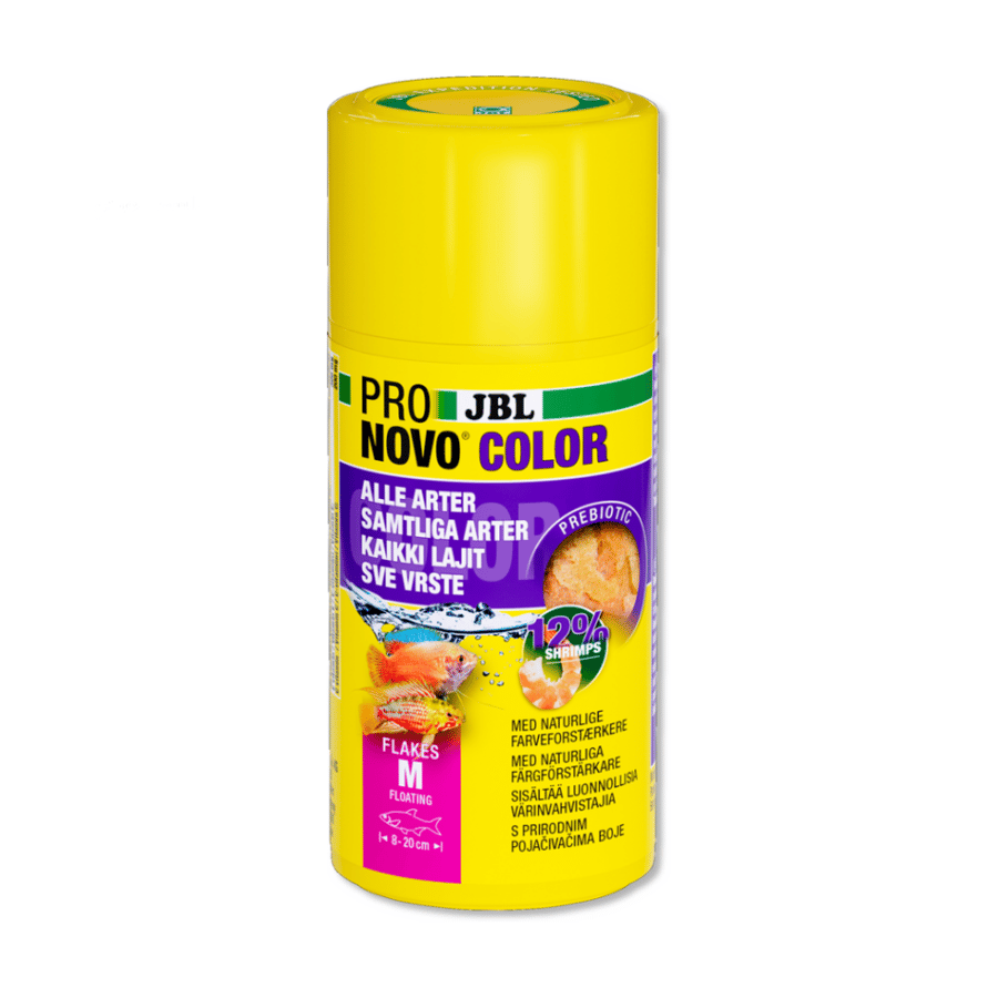 JBL PRONOVO COLOR FLAKES - طعام معزز الألوان لجميع الأسماك