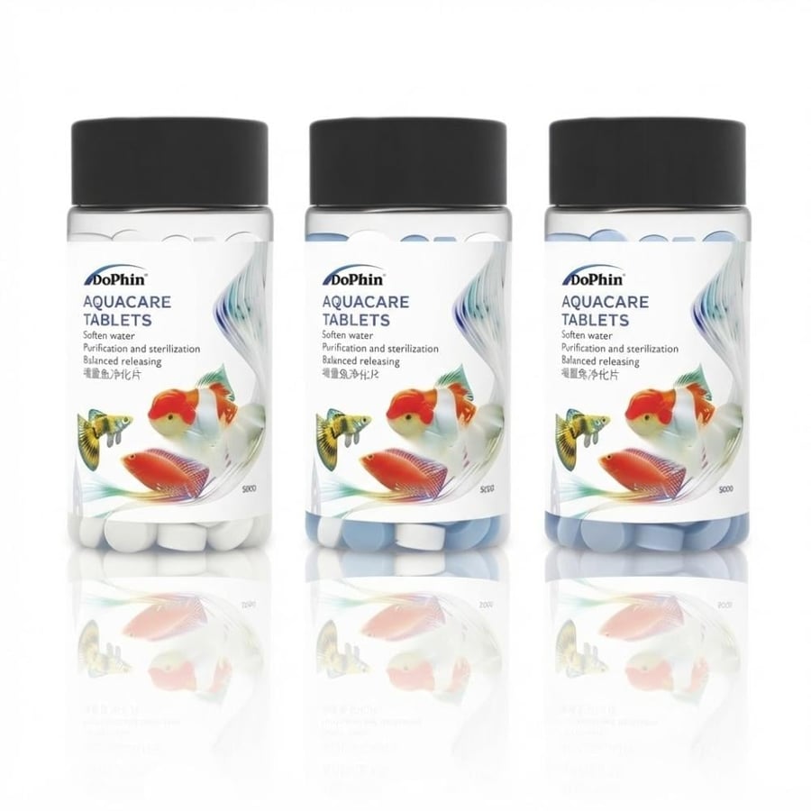 أقراص ملح التعقيم ومعالجة المياه من دوفين (Dophin Aquacare Salt Tablets - 500g)