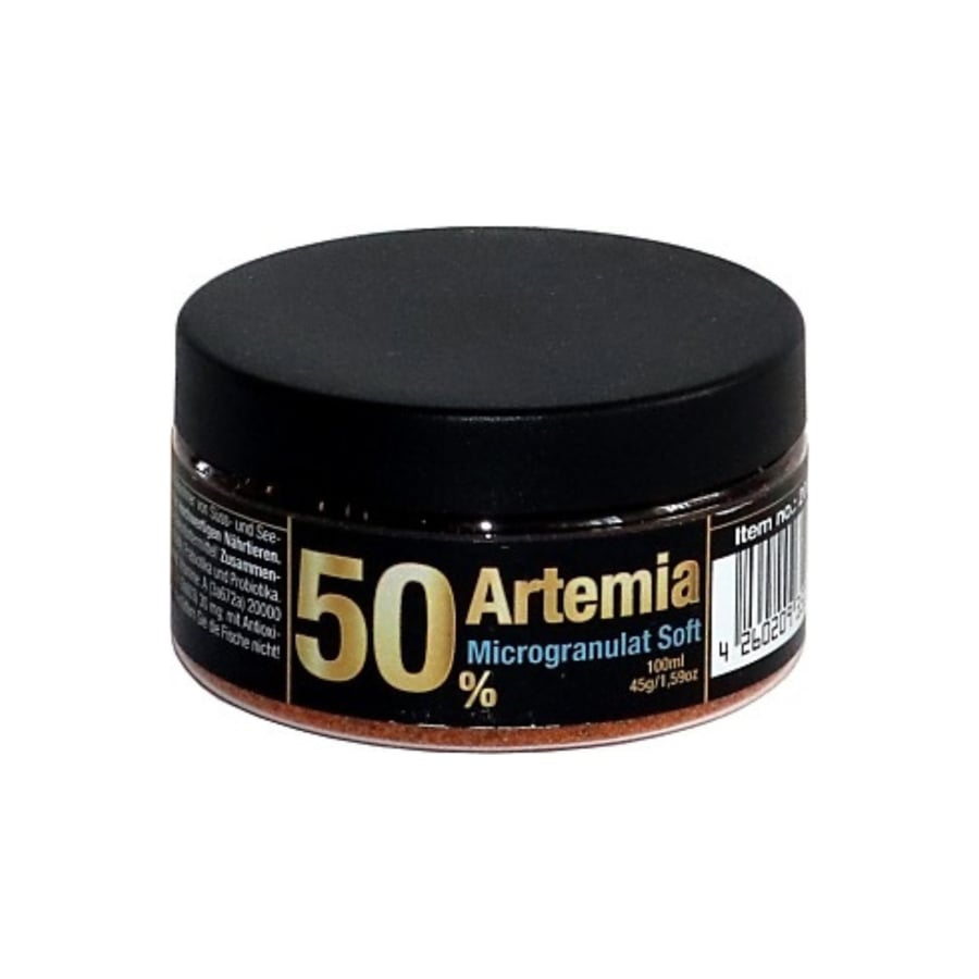 Discusfood Artemia 50% Microgranulate Soft – غذاء حبيبي ناعم عالي الأرتيميا للأسماك الصغيرة