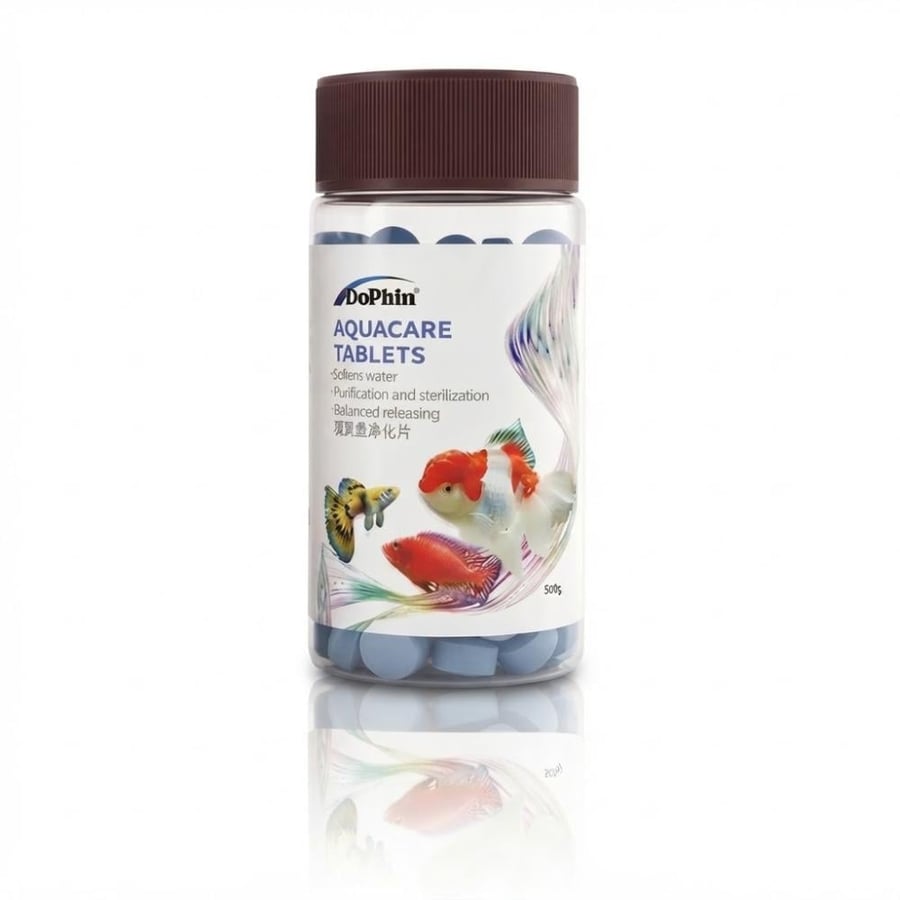أقراص ملح التعقيم ومعالجة المياه من دوفين (Dophin Aquacare Salt Tablets - 500g)