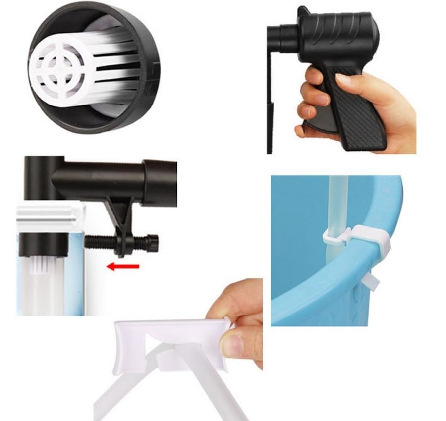 Aquarium Gravel & Glass Vacuum Cleaner   مضخة يدوية متعددة المهام لتنظيف الحصى والطحالب