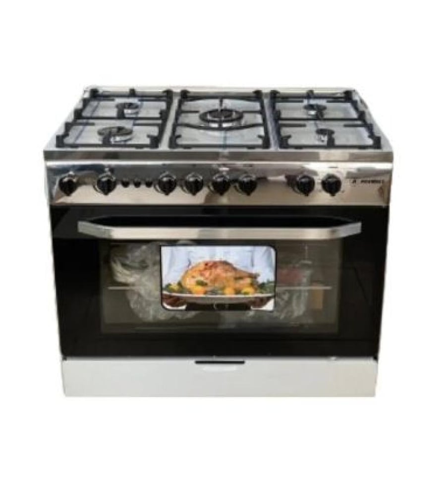 فرن ارانداس غاز 90×60 امان كامل 5 عيون ، EC9161SF