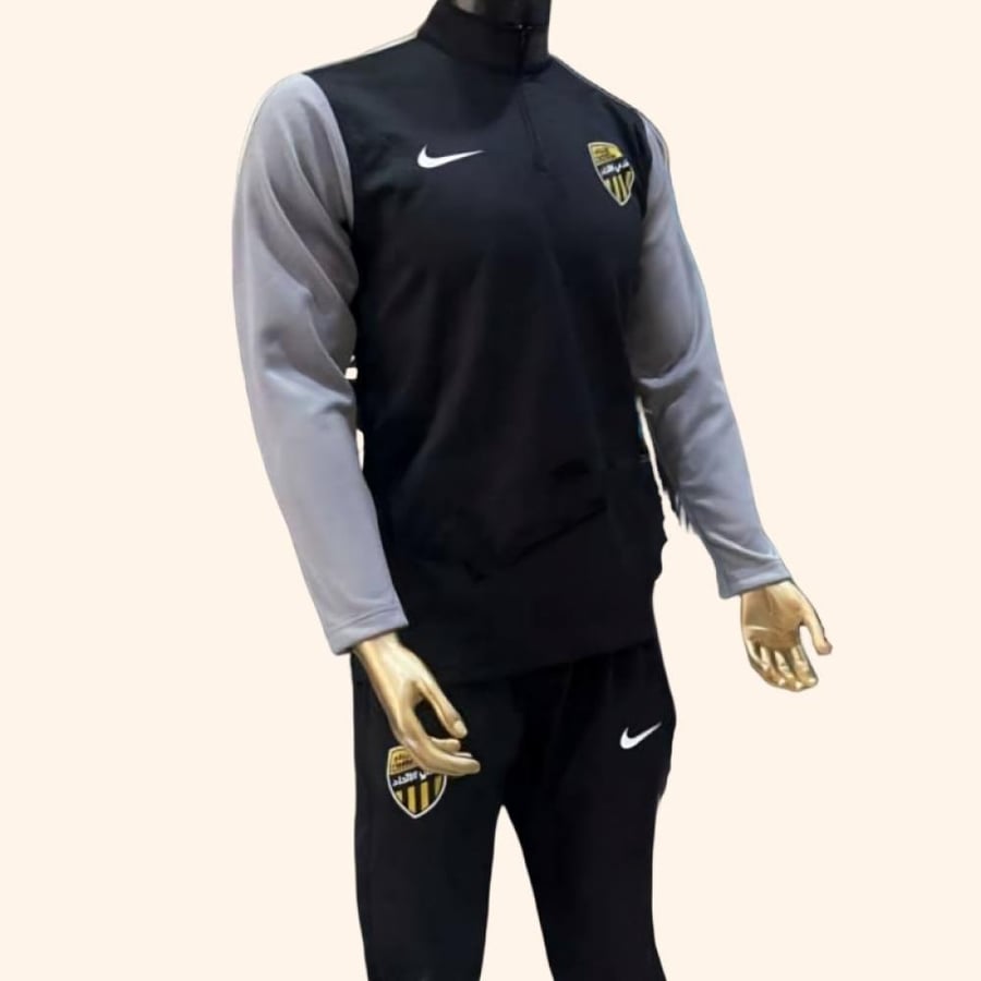 الاتحاد طقم تمارين الجديد اسود متجر الاتحاد