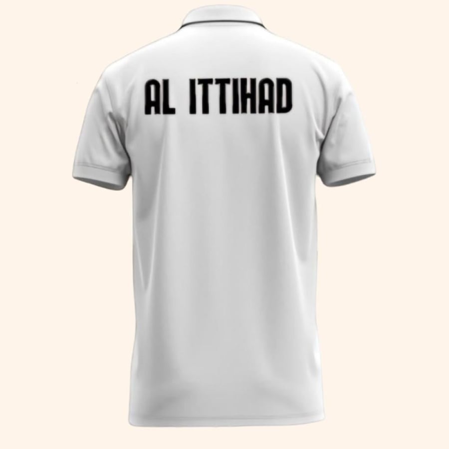 بولو تيشرت الاتحاد الجديد ابيض تمارين