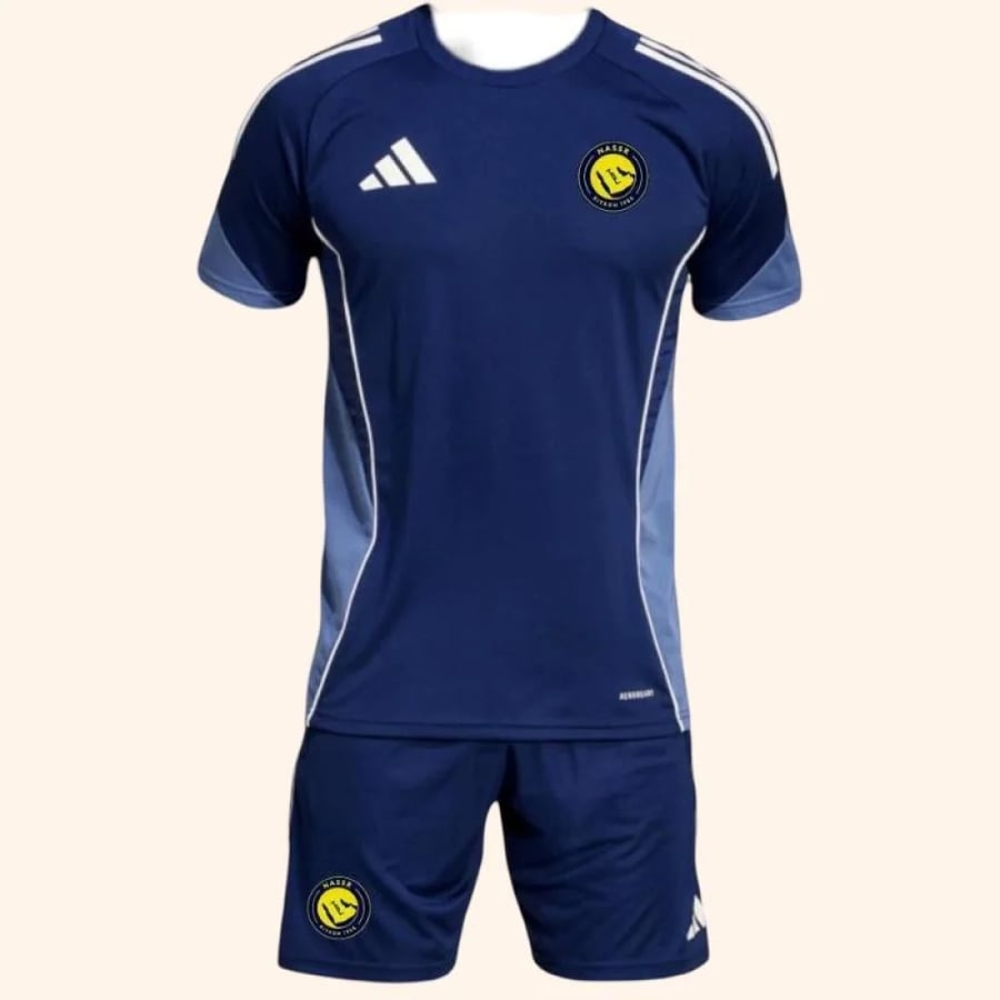 طقم تمارين النصر الجديد كحلي متجر النصر الاساسي 2026