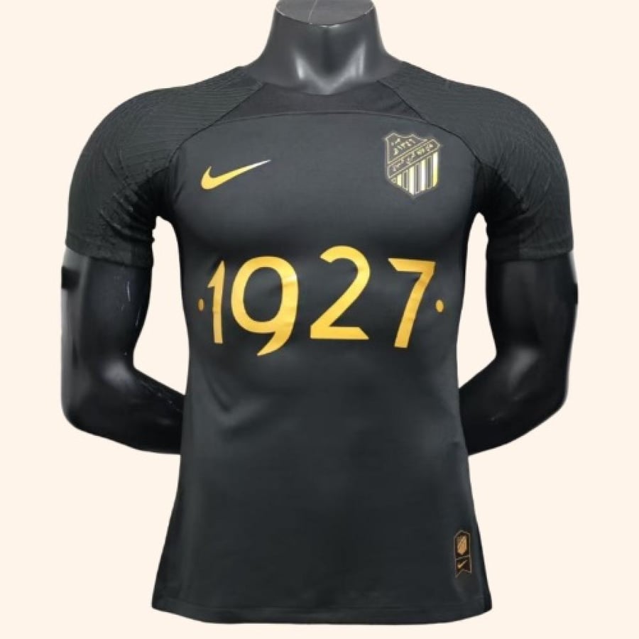 الاتحاد تيشيرت تراثي اسود الذهبي الجديد