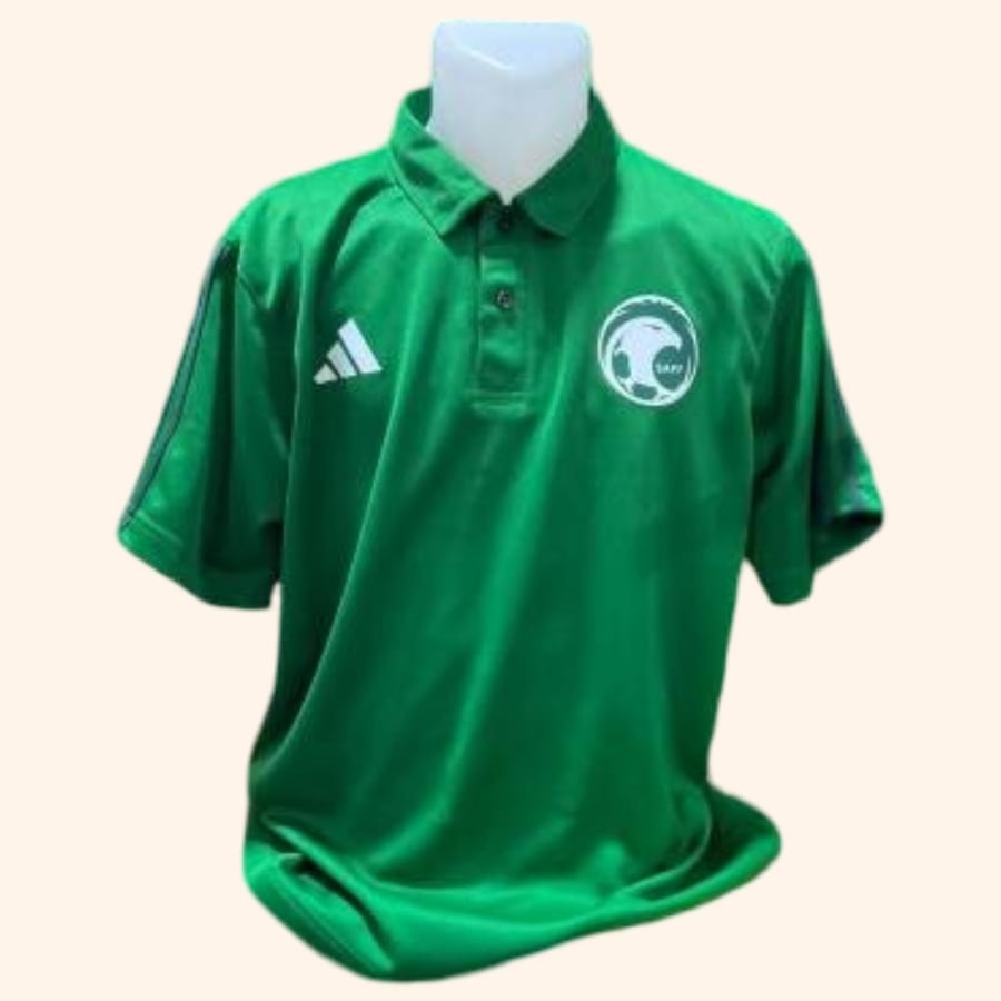 قميص بولو المنتخب السعودي لون اخضر الرسمي