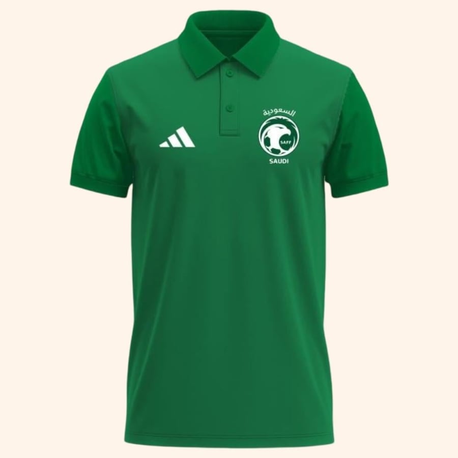 تيشيرت بولو المنتخب السعودي الاخضر الاساسي 2026