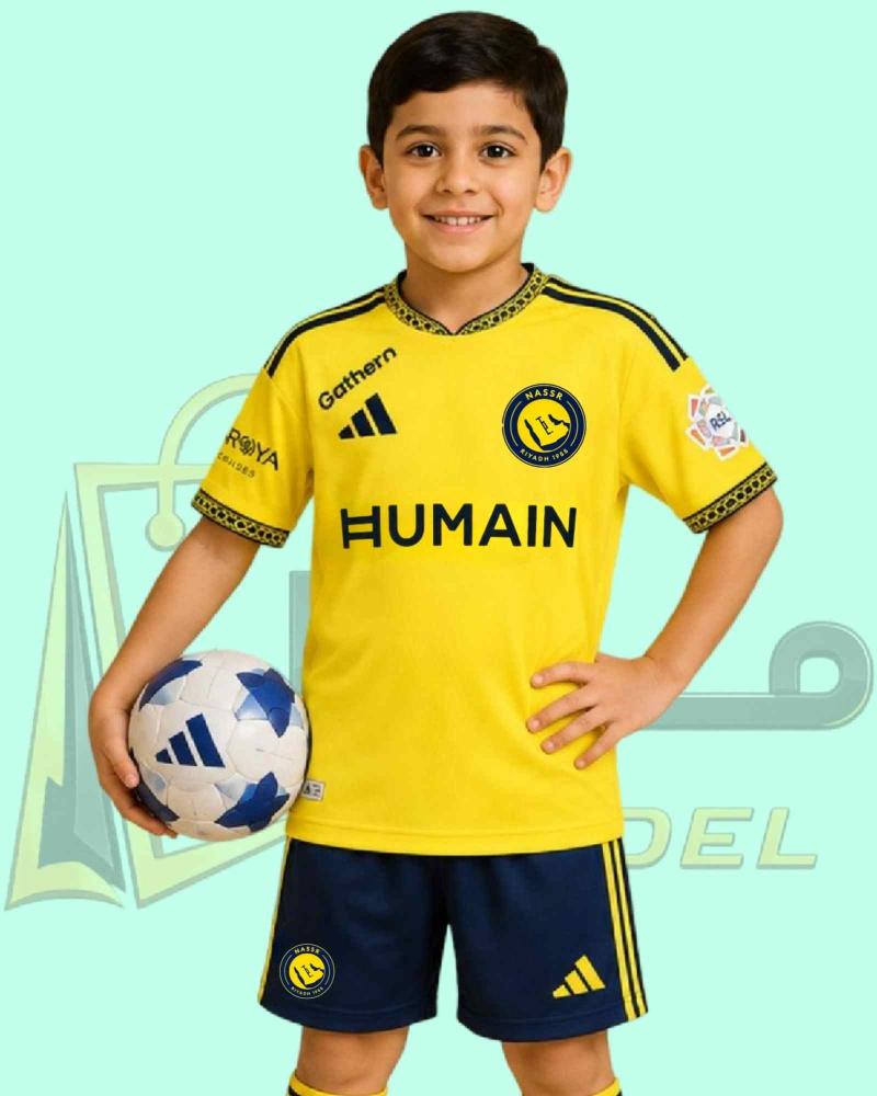 طقم نادي النصر الجديد مقاس اطفال 2027 رونالد