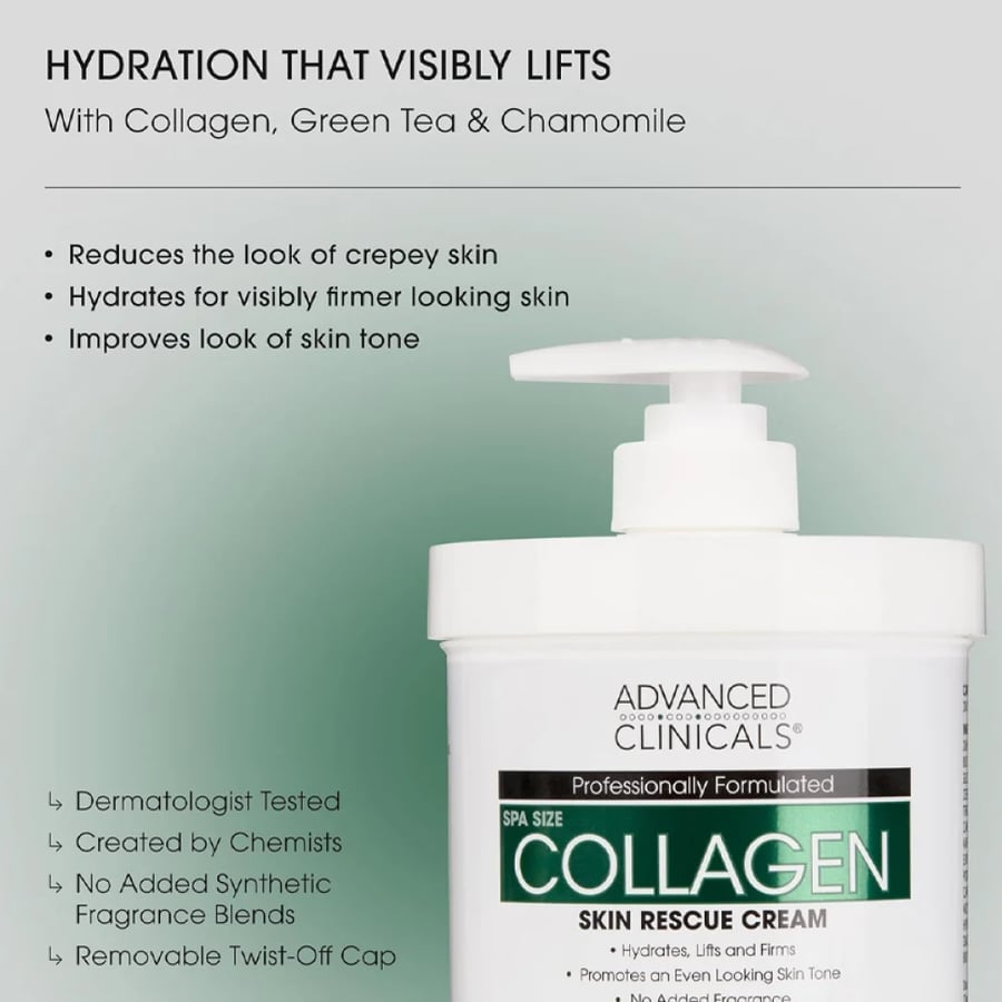 Advanced Clinicals Collagen Skin Protection Lotion – 454g