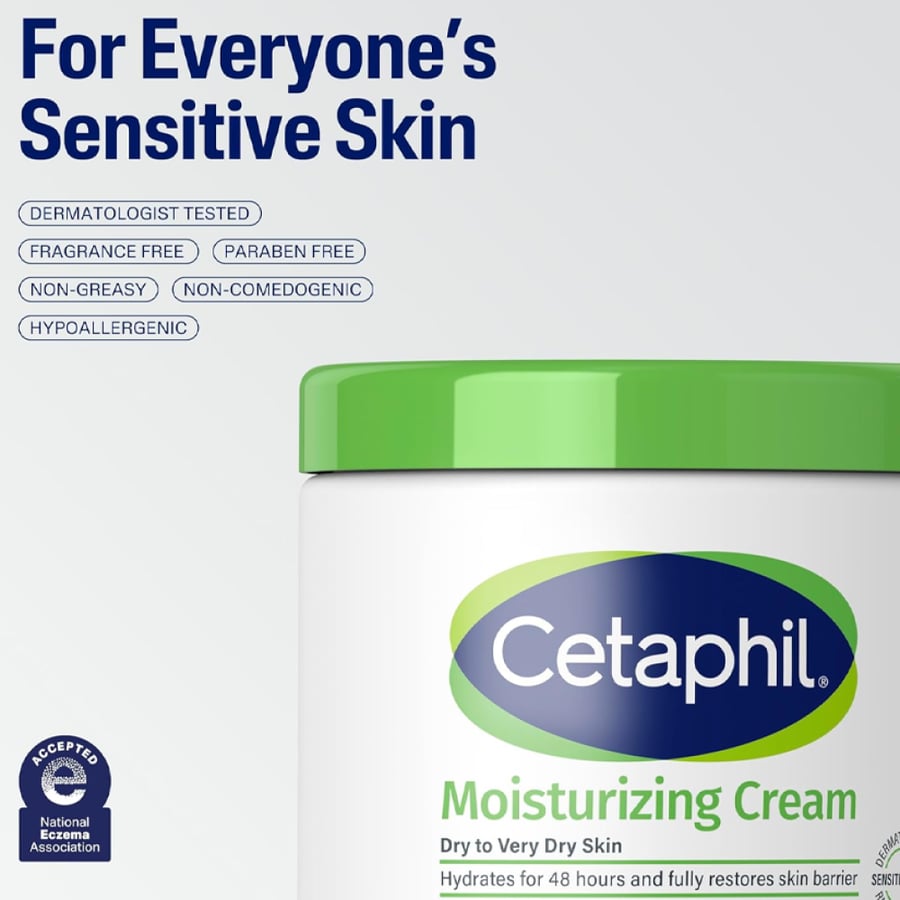 Cetaphil Moisturizing Cream for Dry & Sensitive Skin – 453 g