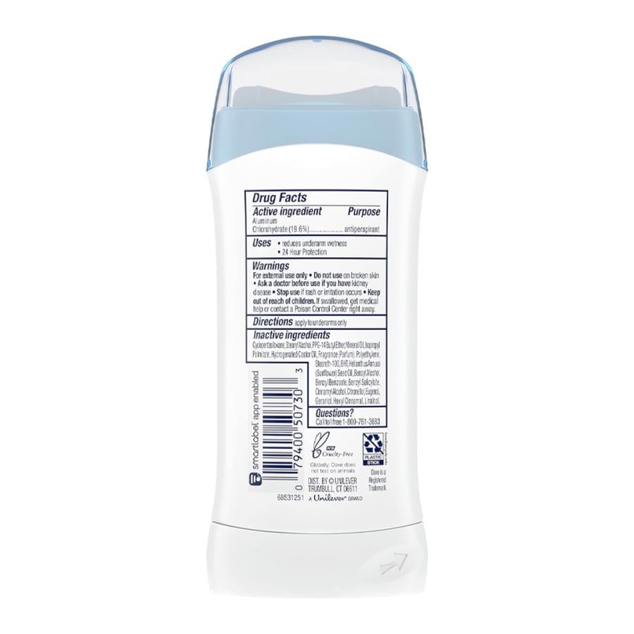 Dove Invisible Solid Antiperspirant Stick – 74g