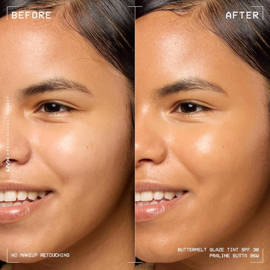 NYX Buttermelt Glaze Skin Tint SPF 30 Shade 06 Praline Butter - 30 ml