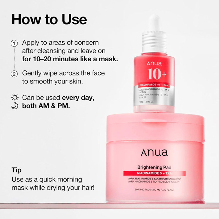 Anua Niacinamide 5% + TXA Brightening Pads – 60 Pads 210ml