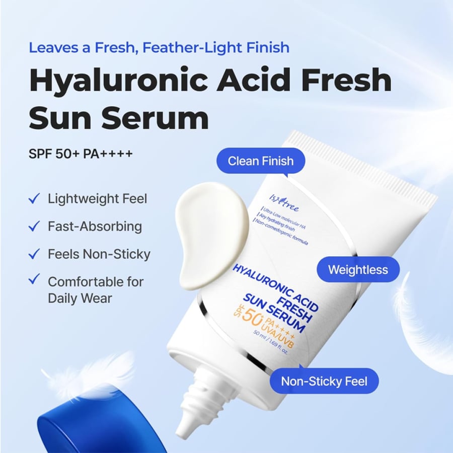 سيروم الشمس المنعش بحمض الهيالورونيك بعامل SPF50+ من ايسنتري 50 مل