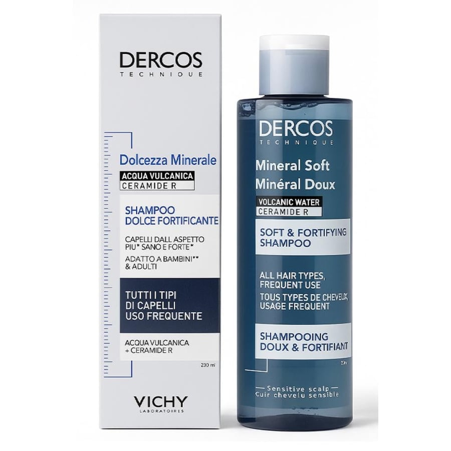Vichy Dercos Mineral Shampoo Strengthening and Softening - 200 ml