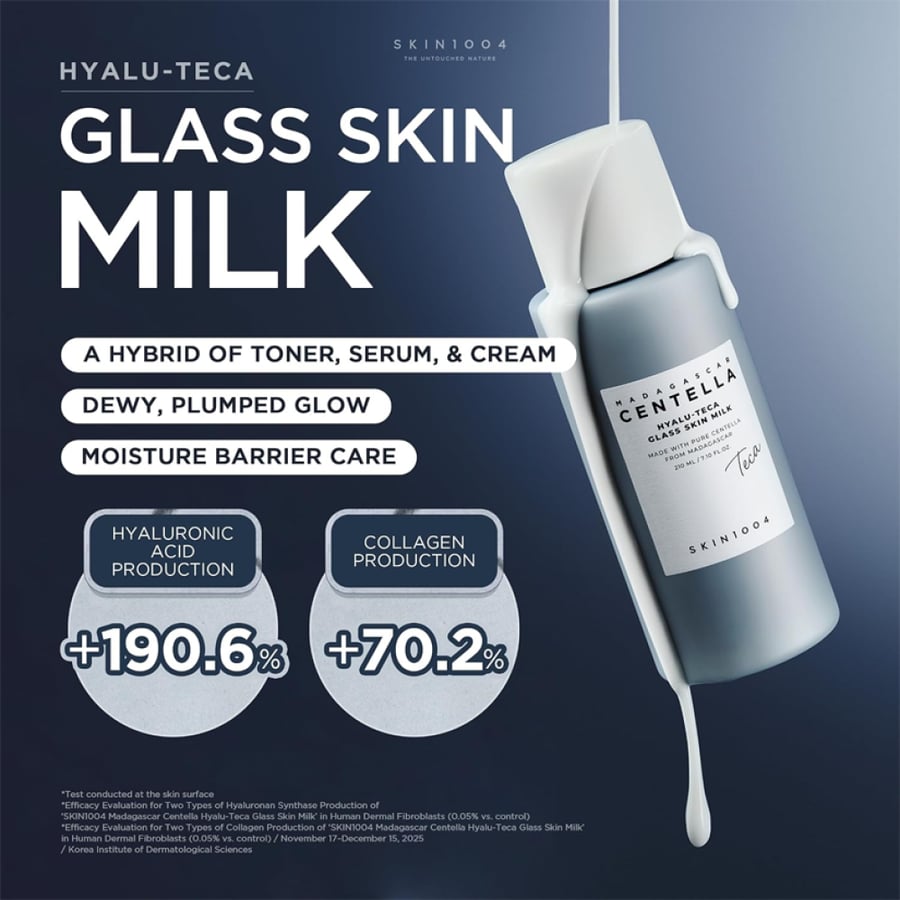 SKIN1004 Madagascar Centella Hyalu-Teca Glass Skin Milk Toner 210ml