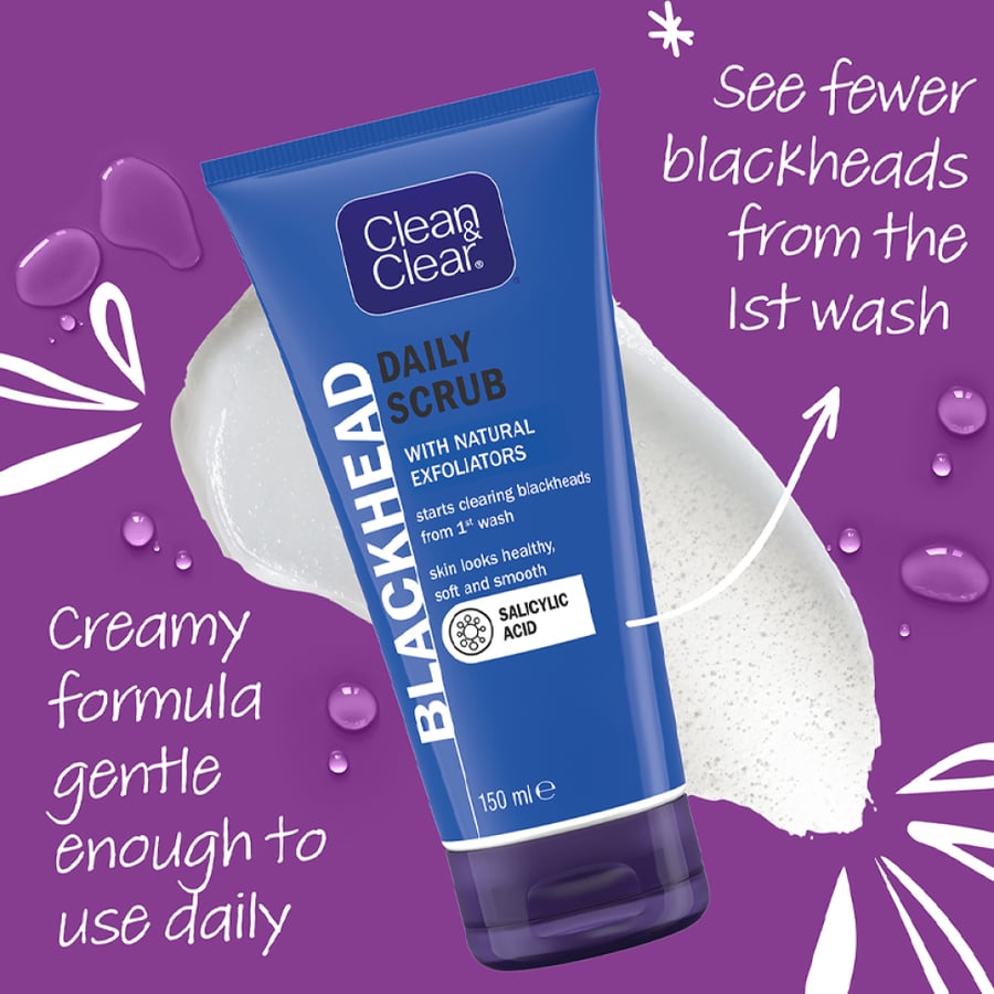 Clean & Clear Daily Blackhead Exfoliating Face Wash – 150 ml