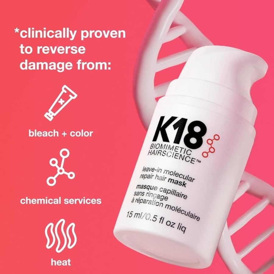 K18 Leave-In Molecular Repair Hair Mask – 15ml