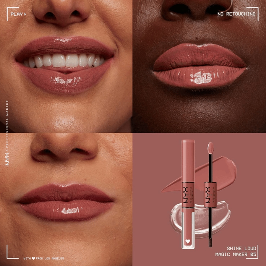 NYX Lipstick with Gloss Shade Magic Maker 05 – 8ml