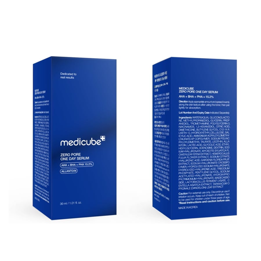 Serum Medicube Zero Pore One-Day – 30ml