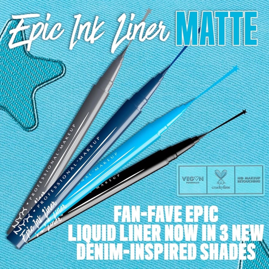 NYX Epic Ink Liquid Eyeliner – Black – 2.5ml