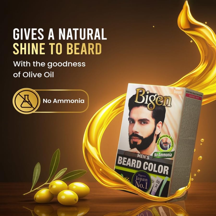 Beige Beard Hair Dye for Men B102 Dark Brownish Black – 20 g