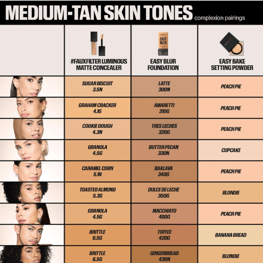 Huda Beauty Easy Blur Foundation Custard 220N - 30ml