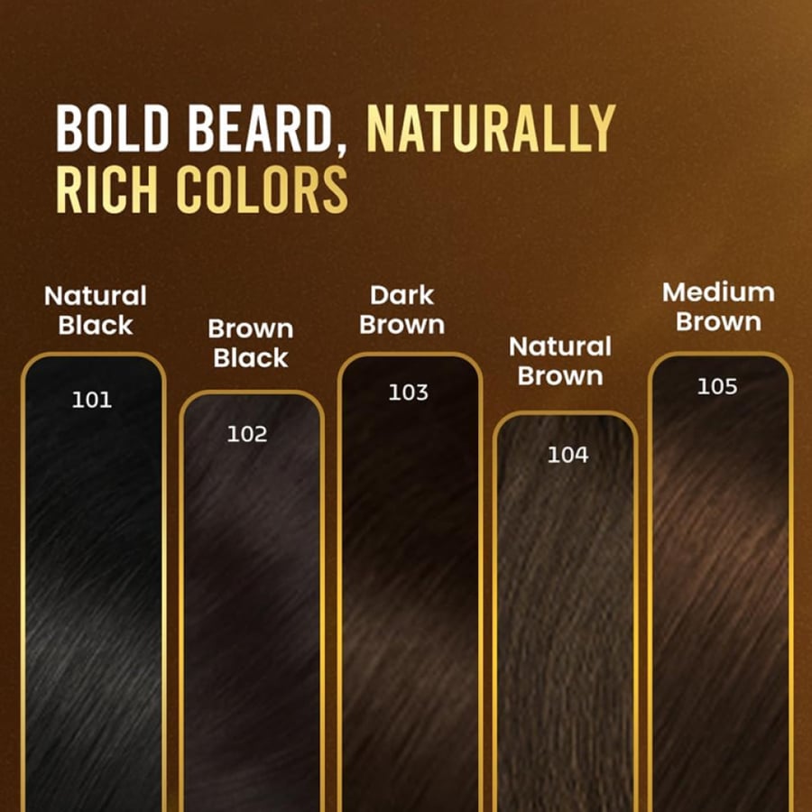 Beige Beard Hair Dye for Men B102 Dark Brownish Black – 20 g