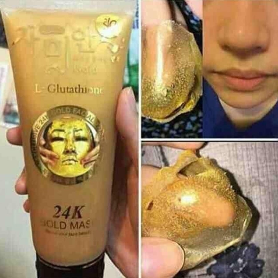Korean Gold Mask with Glutathione for Brightening & Renewal – 220ml