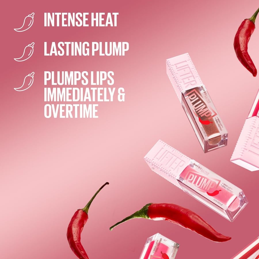 Maybelline New York Lifter Plump Lip Gloss – 003 Pink Sting – 5.4ml