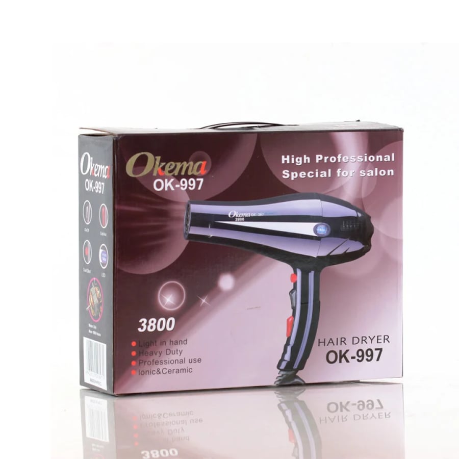 Okema OK997 Hair Dryer 3800 – 740g