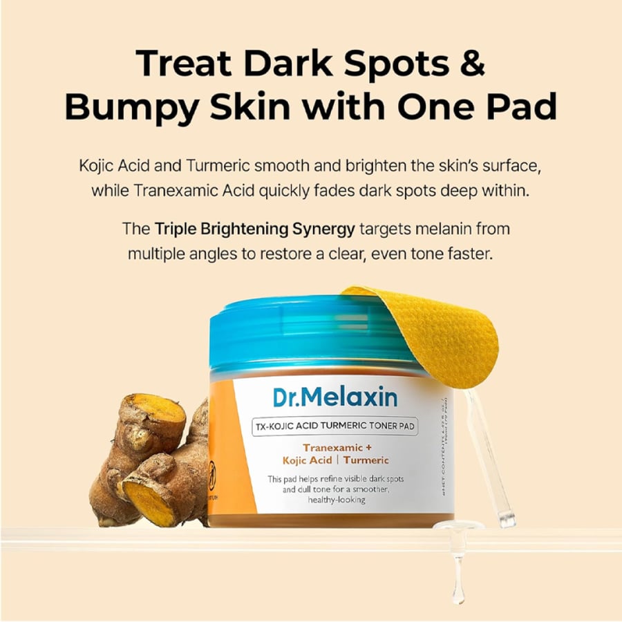 Dr. Melaxin TX Brightening Toner Pads - 70 Pads 90ml
