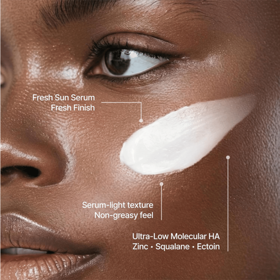 سيروم الشمس المنعش بحمض الهيالورونيك بعامل SPF50+ من ايسنتري 50 مل