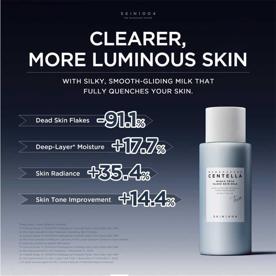 SKIN1004 Madagascar Centella Hyalu-Teca Glass Skin Milk Toner 210ml