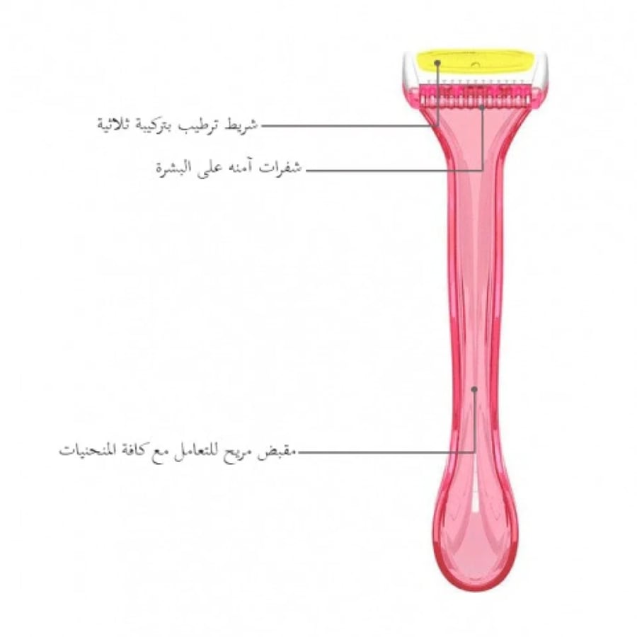 ماكينة حلاقة نسائية بخلاصة الألوفيرا وزيت الأرغان من دوركو شيا  3 حبات