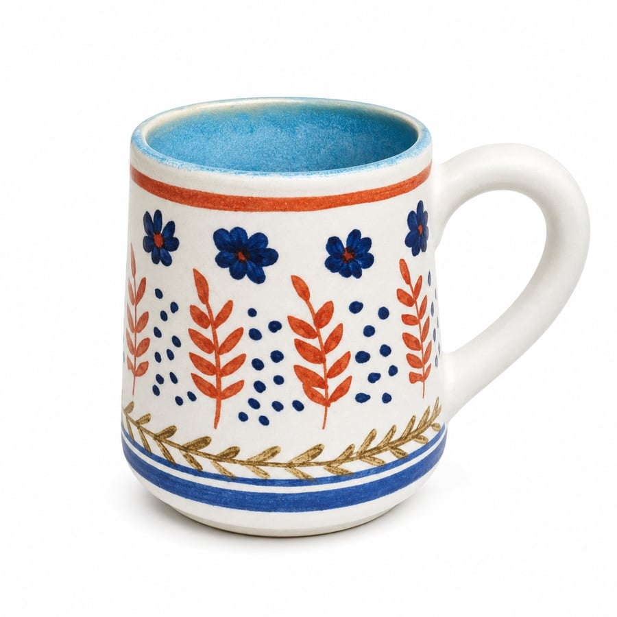 Glass with straw, Oasis flowers