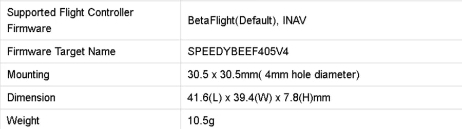 Speedybee F405 V4 Stack BLS 55A 4-in-1 ESC&FC