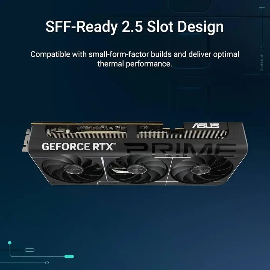 ASUS PRIME كرت شاشة RTX 5070 Ti 16GB ثلاثي المراوح