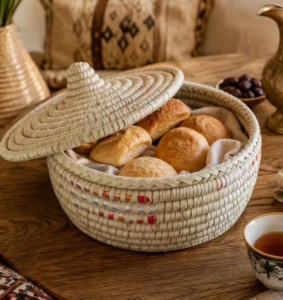 مطبقية الخوص التراثية بغطاء