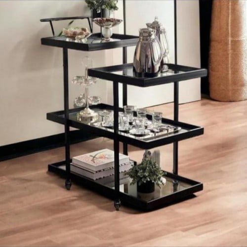 Mobile serving carts